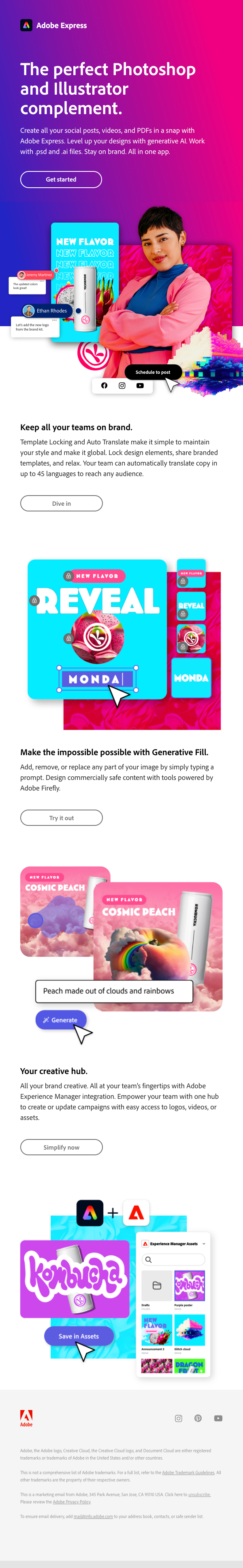 Adobe Email Design Thumbnail Preview