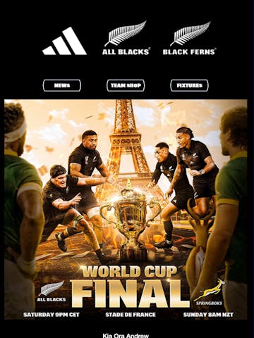 NZ Rugby Email Design Thumbnail Preview