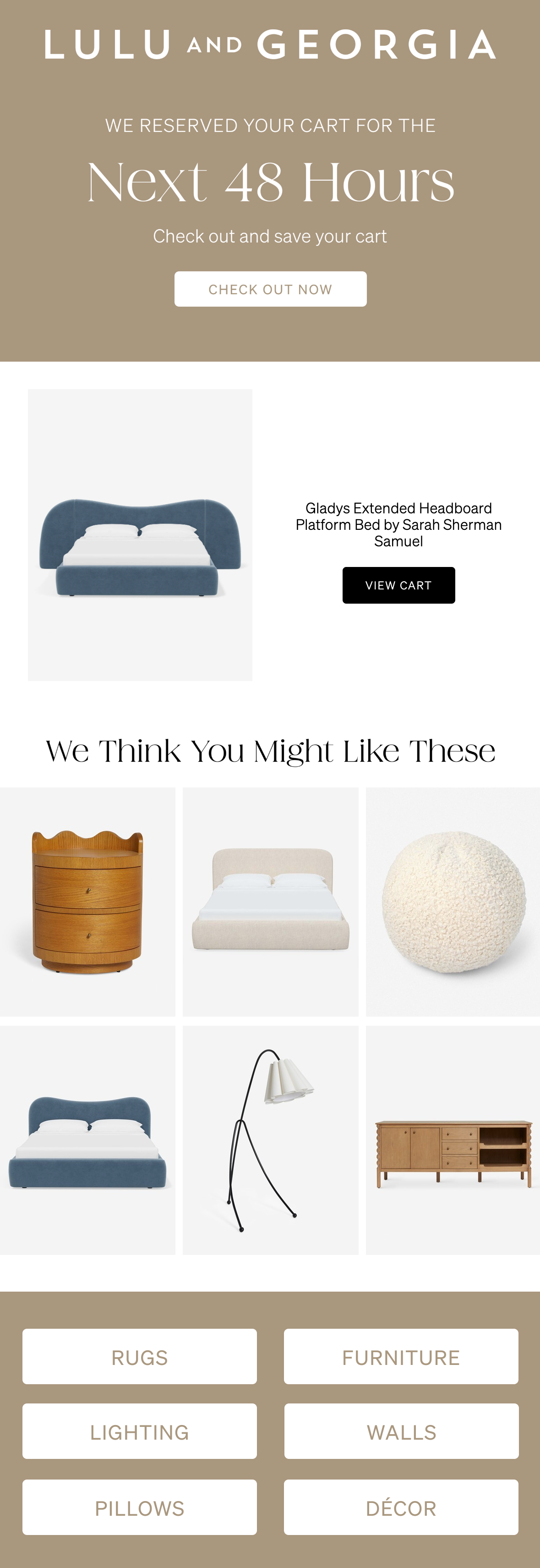 Lulu and Georgia Email Design Thumbnail Preview