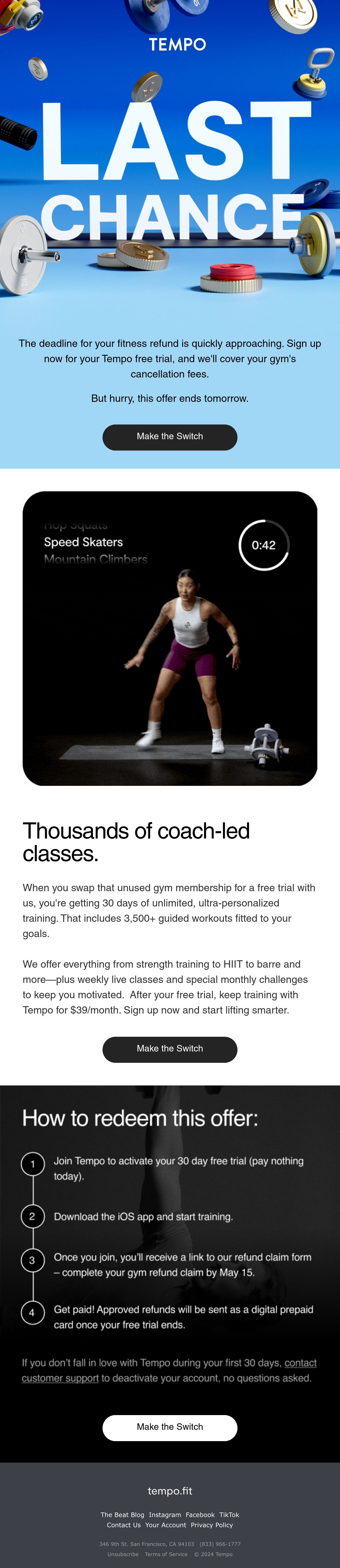Tempo Email Design Thumbnail Preview