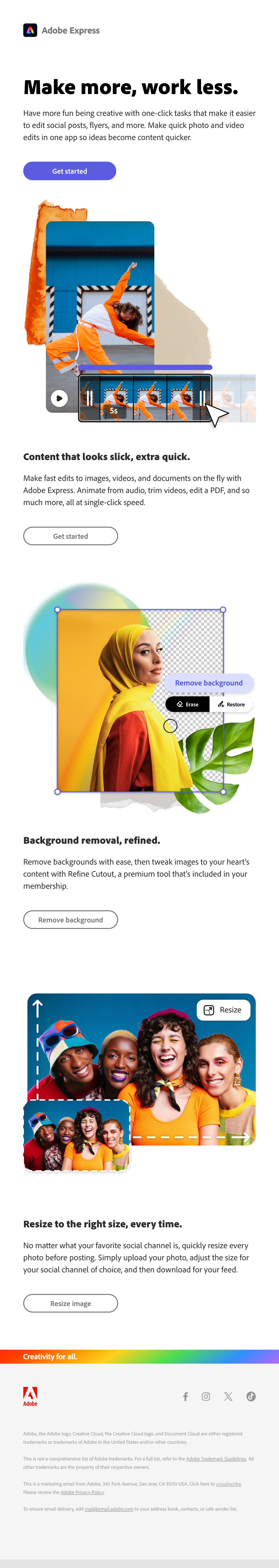 Adobe Email Design Thumbnail Preview