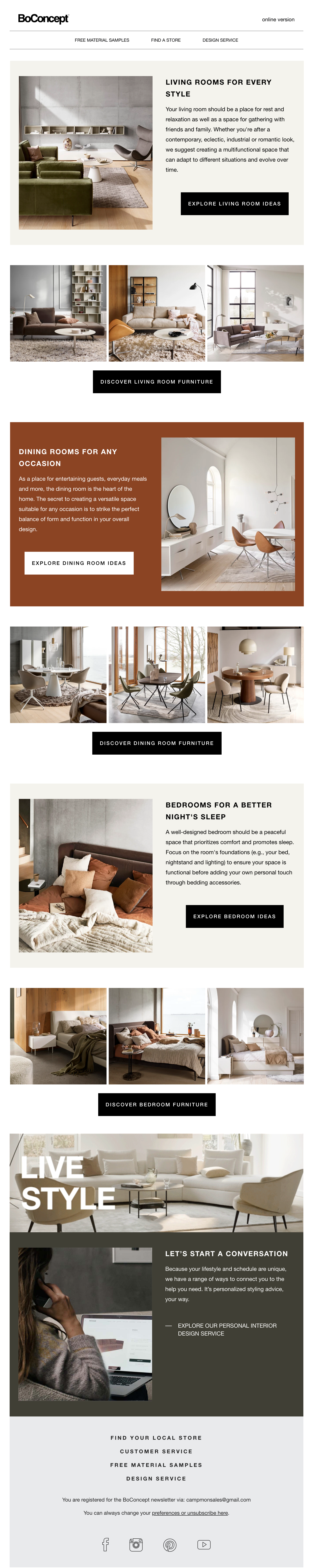 BoConcept Email Design Thumbnail Preview