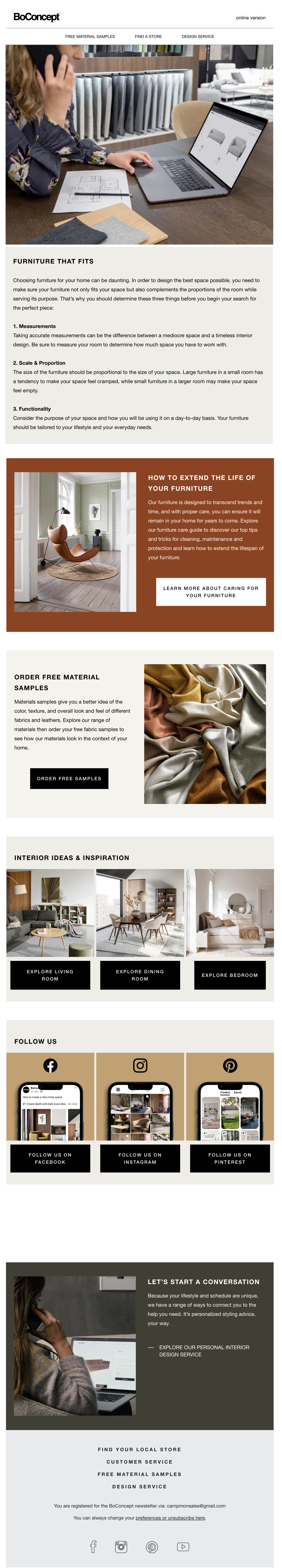 BoConcept Email Design Thumbnail Preview