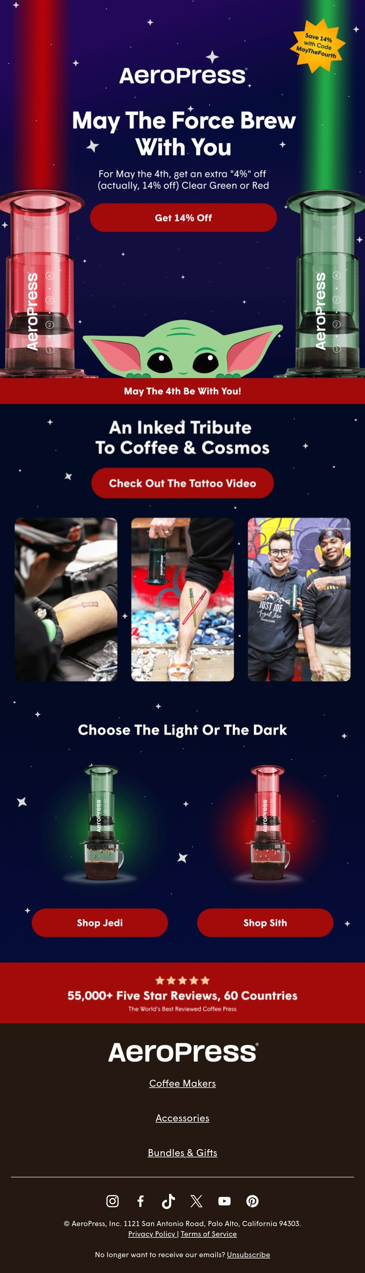 AeroPress Email Design Thumbnail Preview