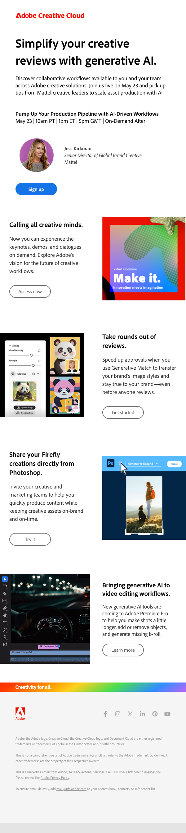 Adobe Event Email Design Thumbnail Preview