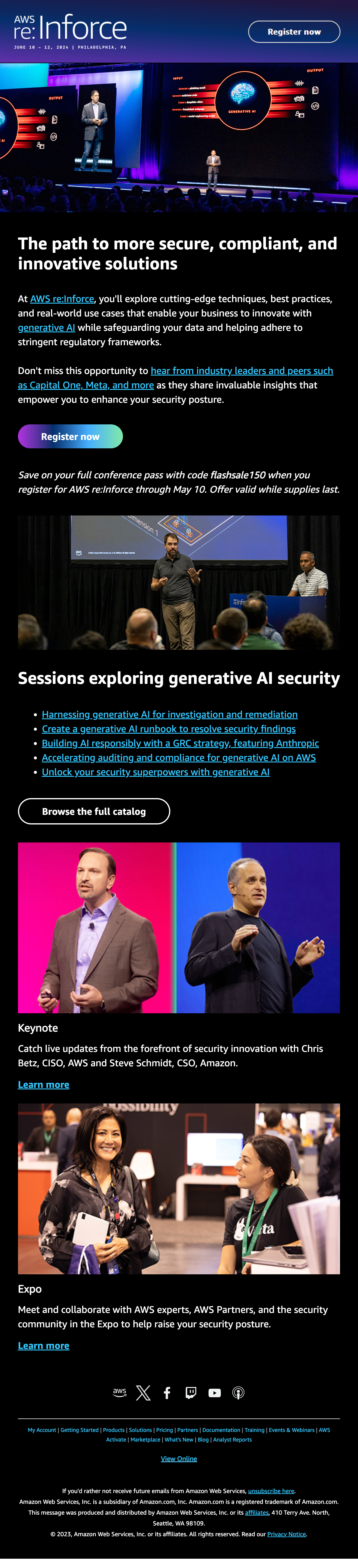 AWS Event Email Design Thumbnail Preview