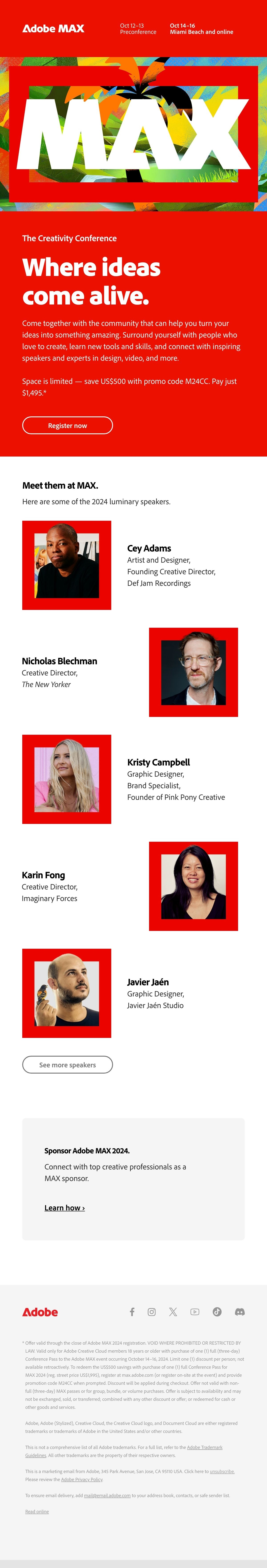 Adobe MAX Email Design Thumbnail Preview