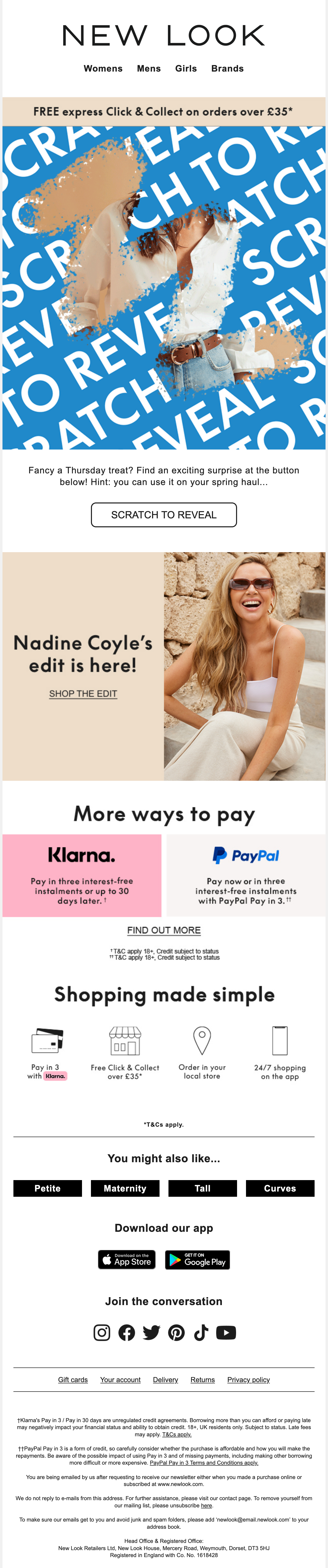 New Look Email Design Thumbnail Preview