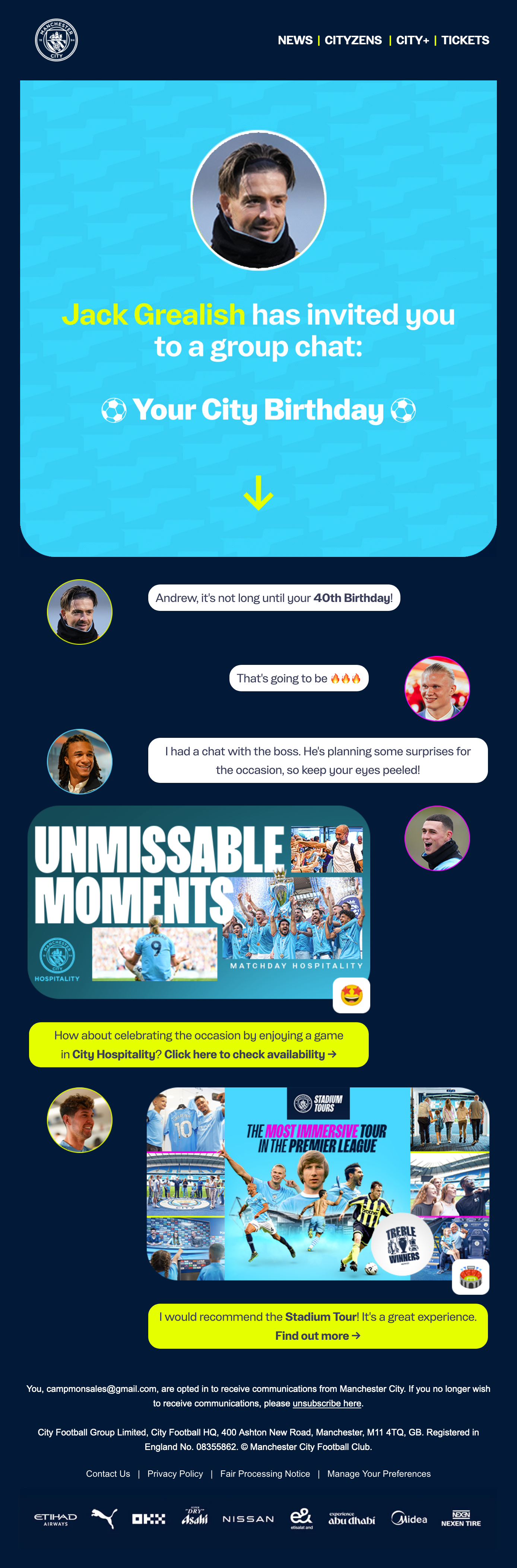Man City Email Design Thumbnail Preview