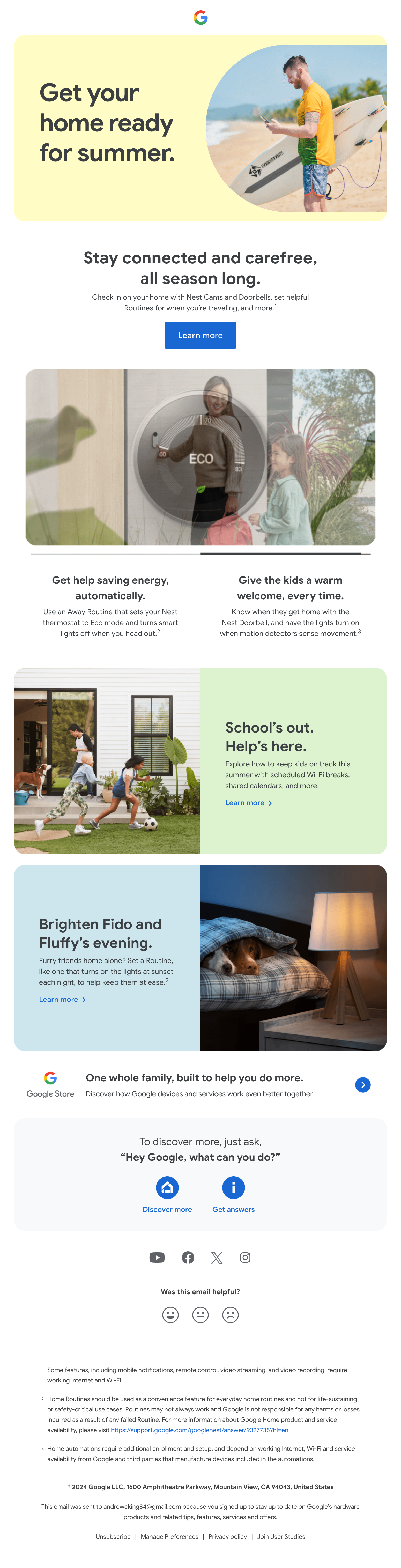 Google Nest Email Design Thumbnail Preview