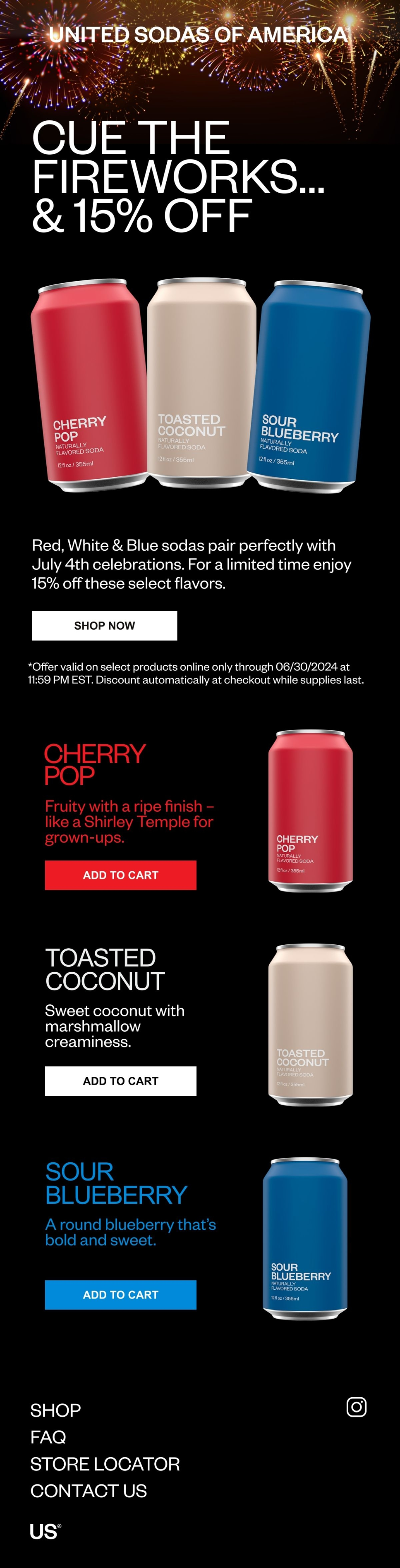United Sodas Email Design Thumbnail Preview