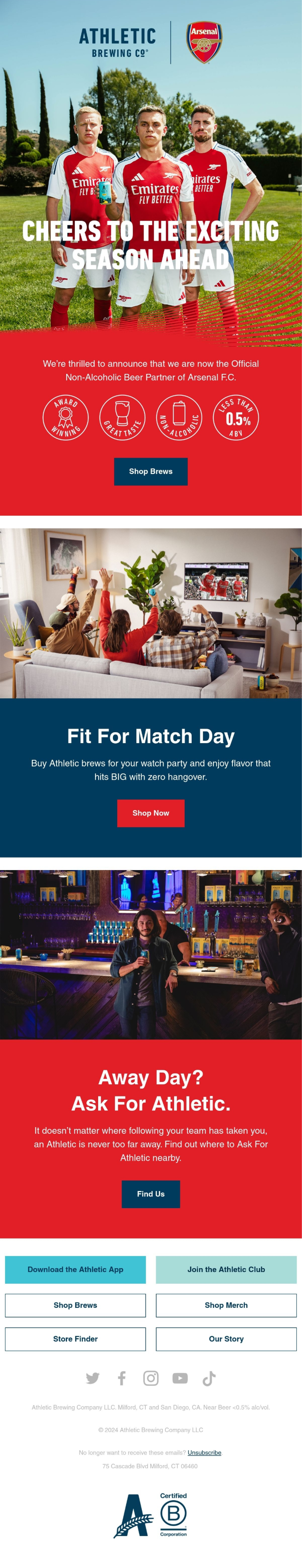 Athletic Brewing Company Email Design Thumbnail Preview