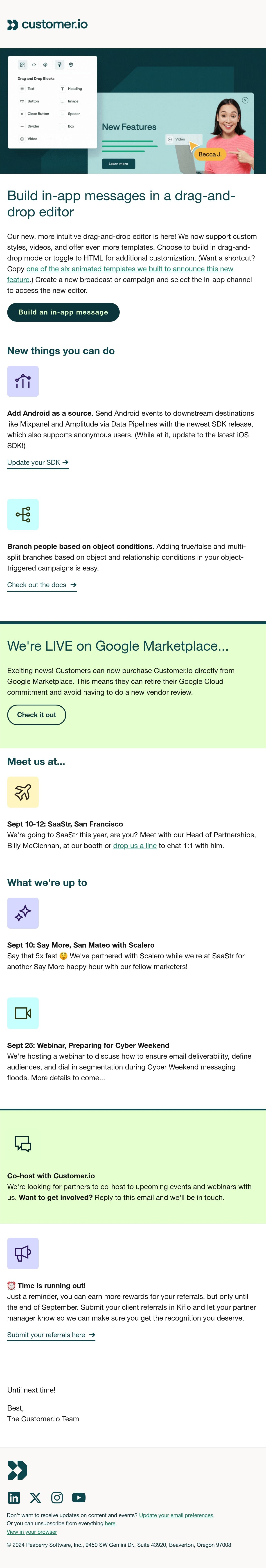 Partnerships Team @ Customer.io Email Design Thumbnail Preview