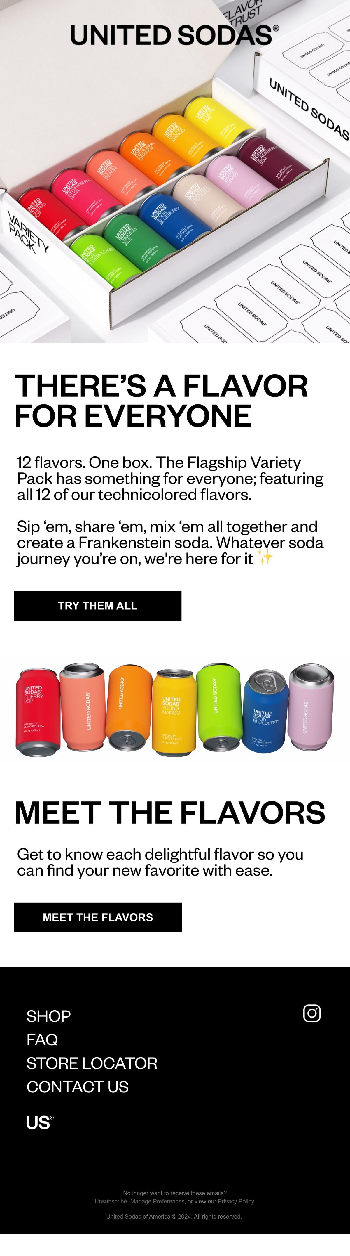 United Sodas Email Design Thumbnail Preview