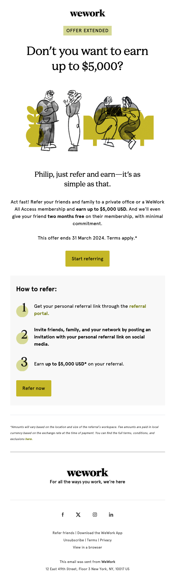 wework Email Design Thumbnail Preview
