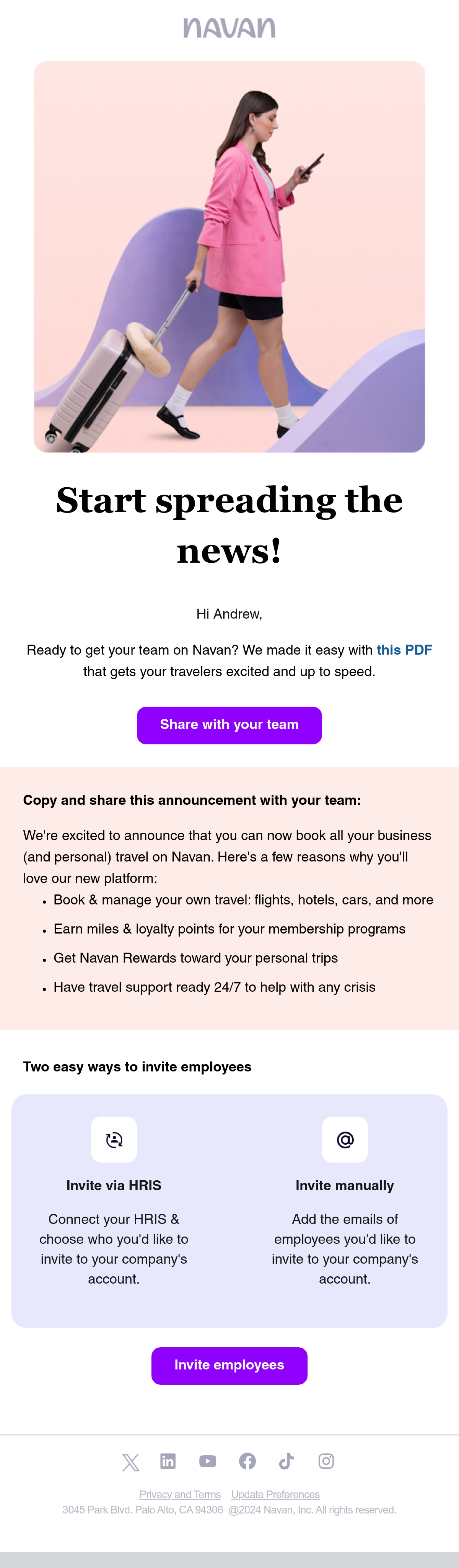The Navan Team Email Design Thumbnail Preview