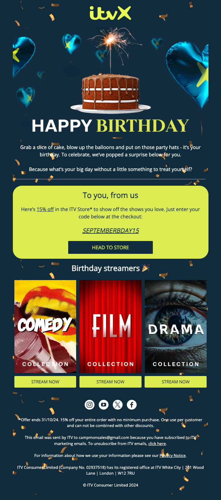ITVX Email Design Thumbnail Preview
