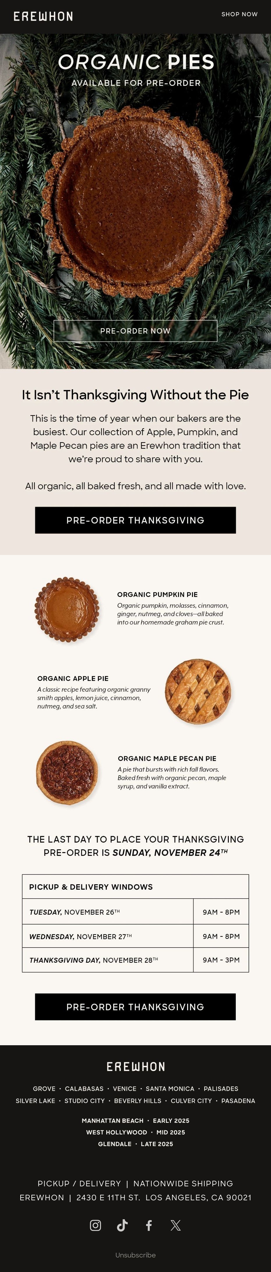 Erewhon Email Design Thumbnail Preview