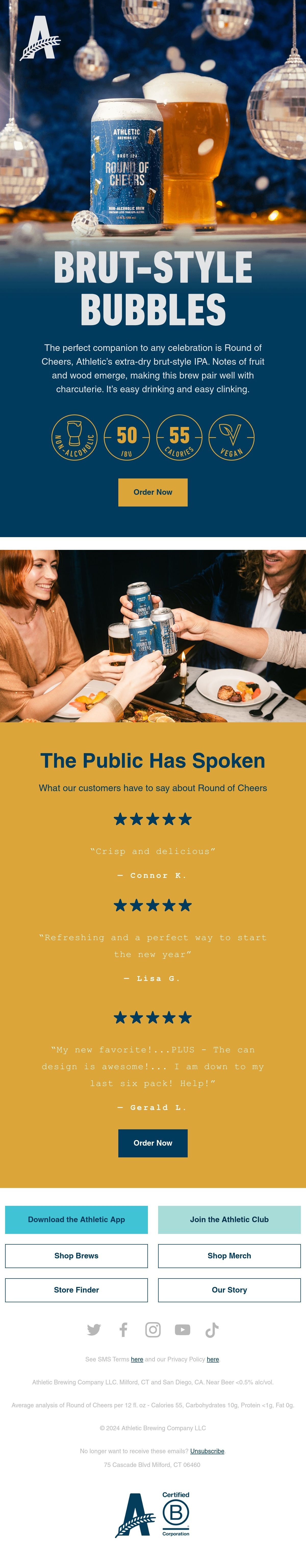 Athletic Brewing Company Email Design Thumbnail Preview