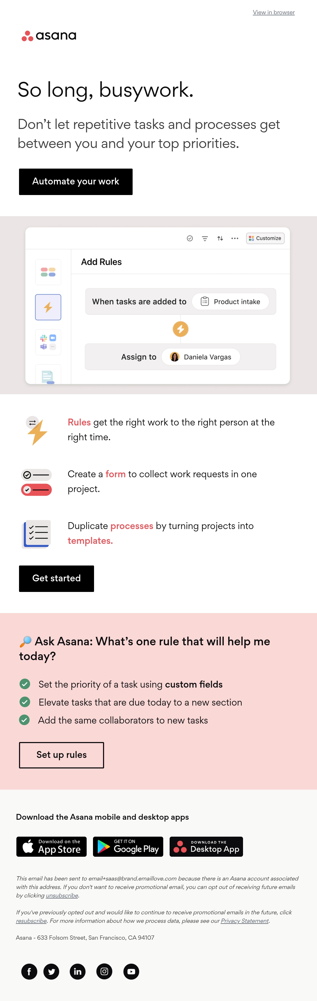 Email Inspiration from Asana Thumbnail Preview