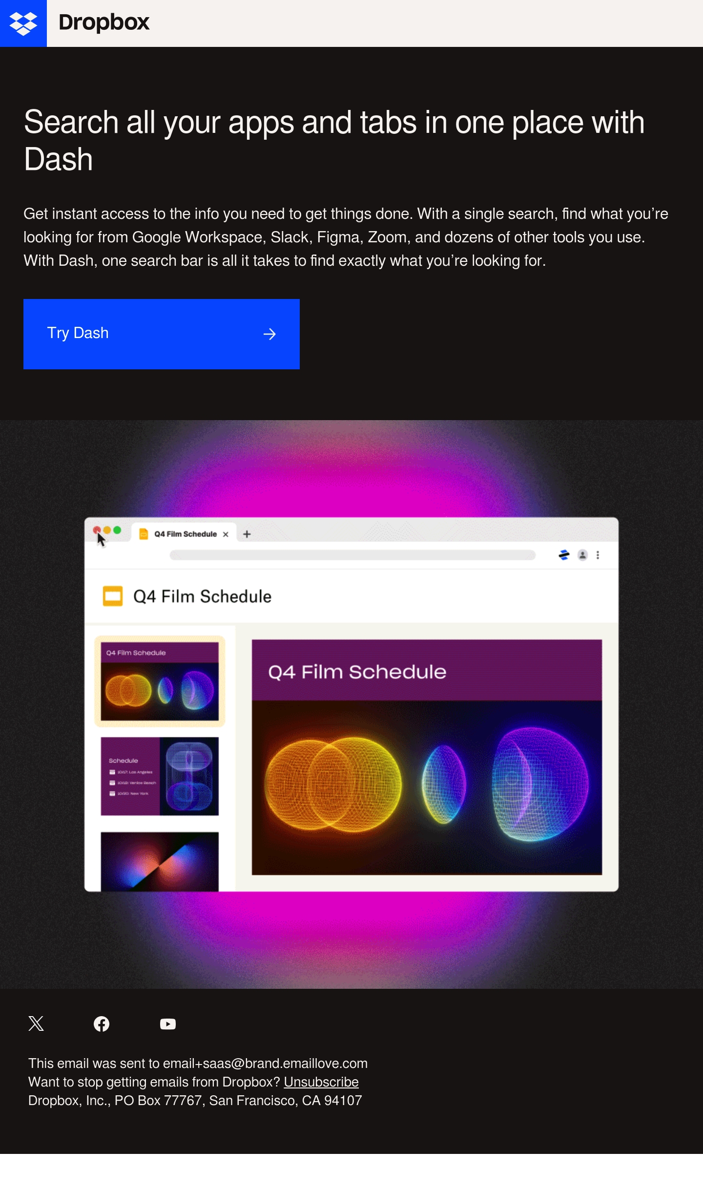 Email Inspiration from Dropbox Thumbnail Preview
