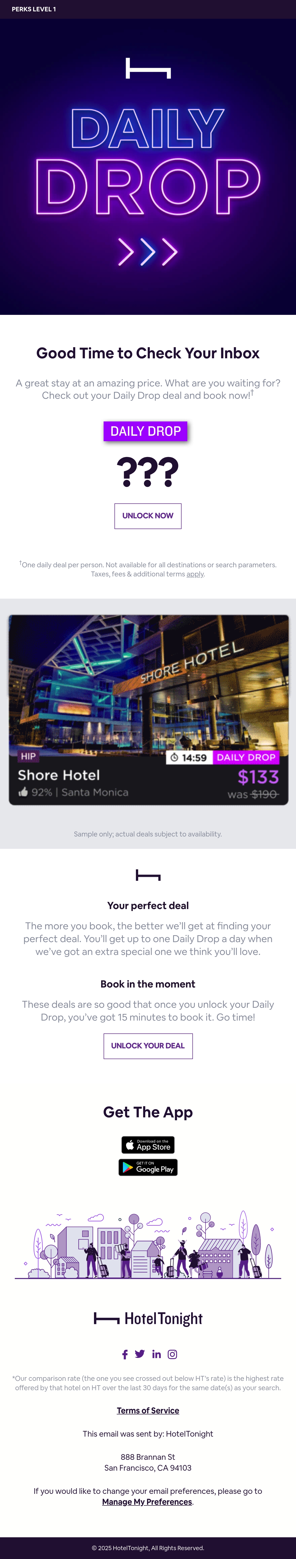 Email Inspiration from HotelTonight Thumbnail Preview