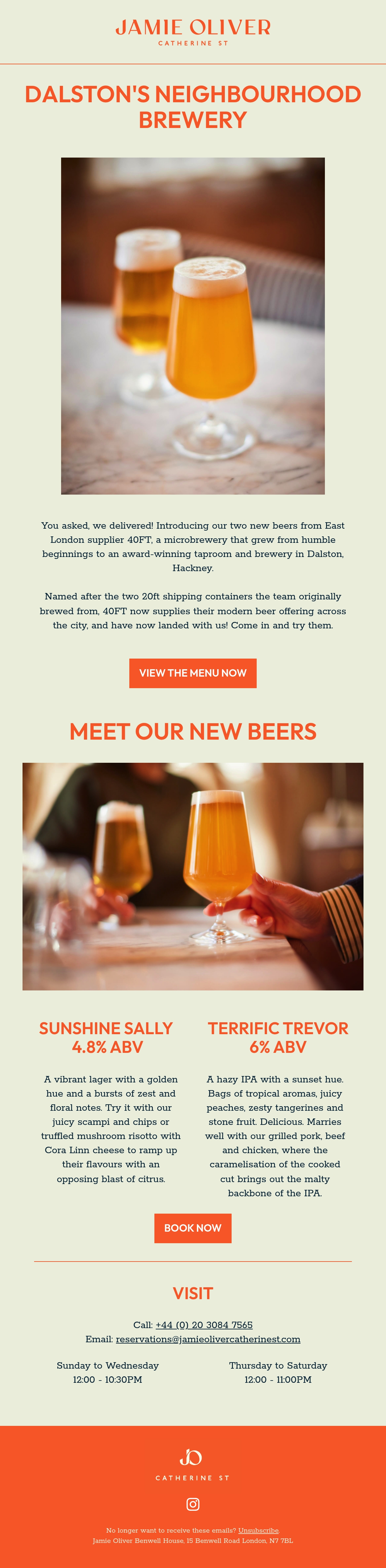 Email Inspiration from Jamie Oliver Catherine St Thumbnail Preview