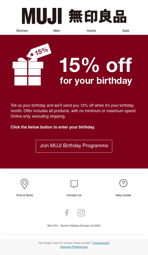 Email Inspiration from MUJI EU Thumbnail Preview