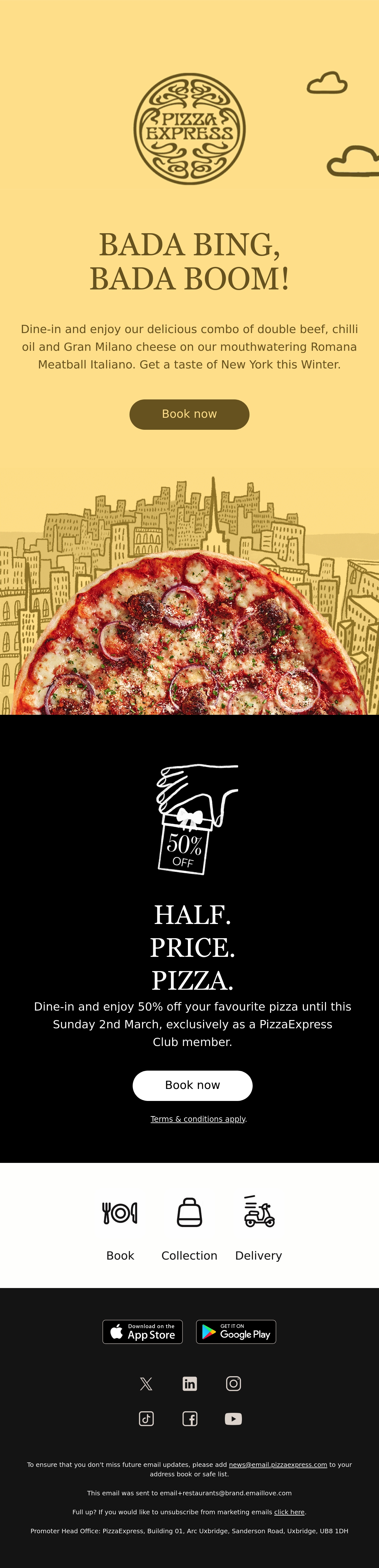 Email Inspiration from PizzaExpress Thumbnail Preview