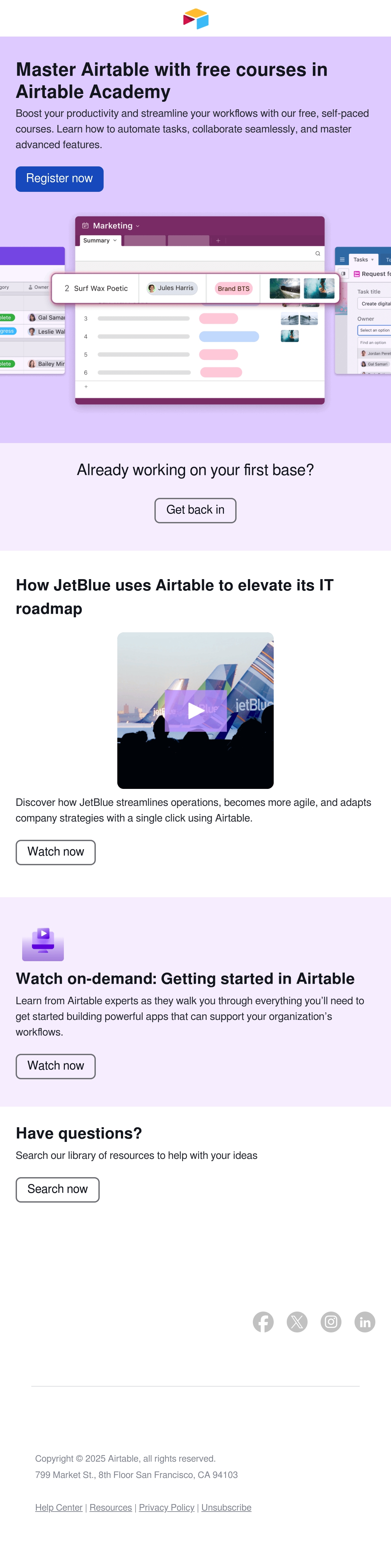Email Inspiration from The Airtable Team Thumbnail Preview
