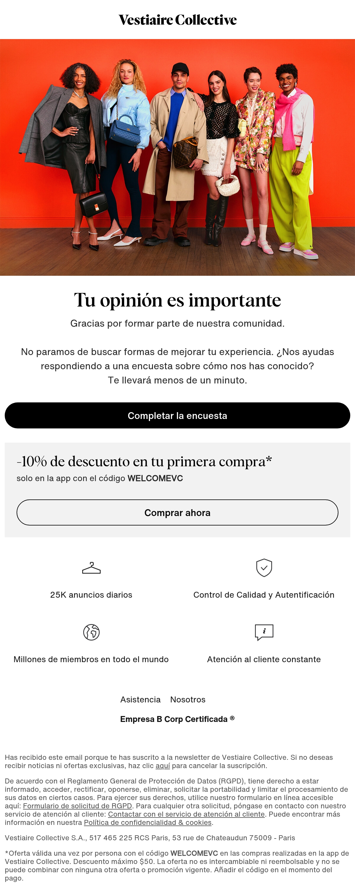 Email Inspiration from Vestiaire Collective Thumbnail Preview