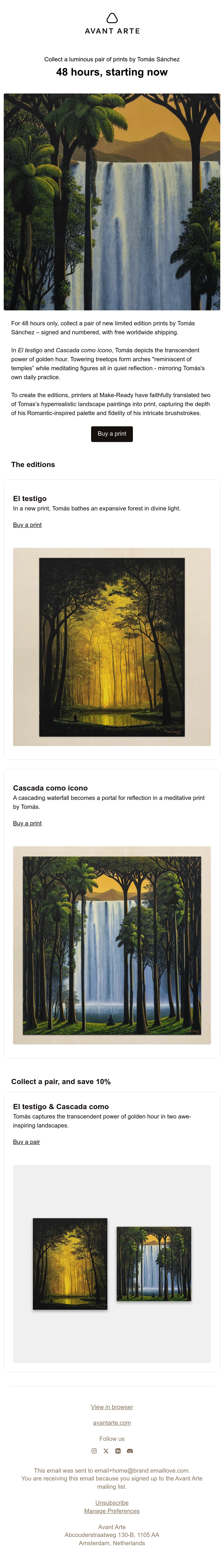 Email Inspiration from Avant Arte Thumbnail Preview