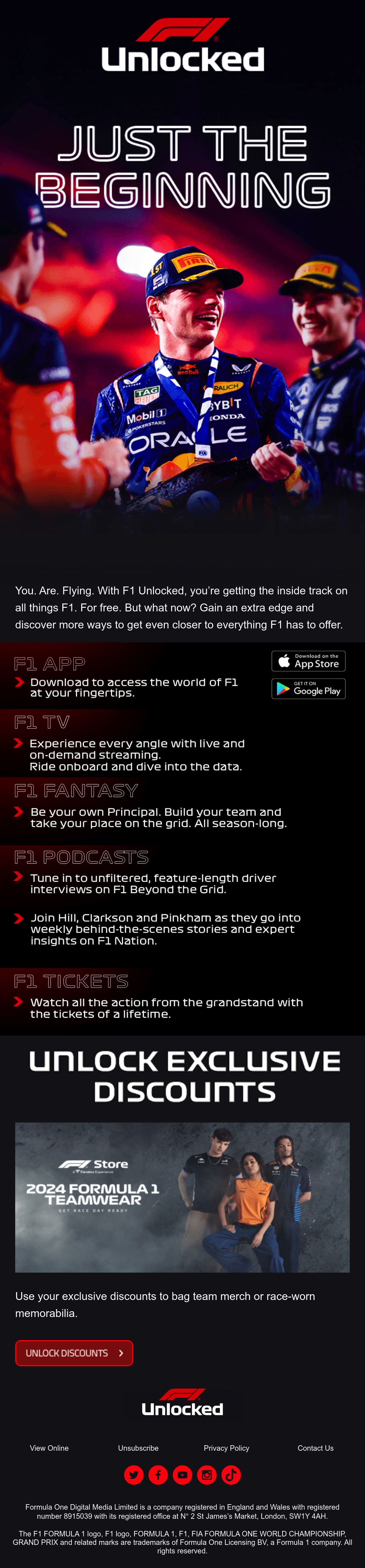 Email Inspiration from F1 Unlocked Thumbnail Preview