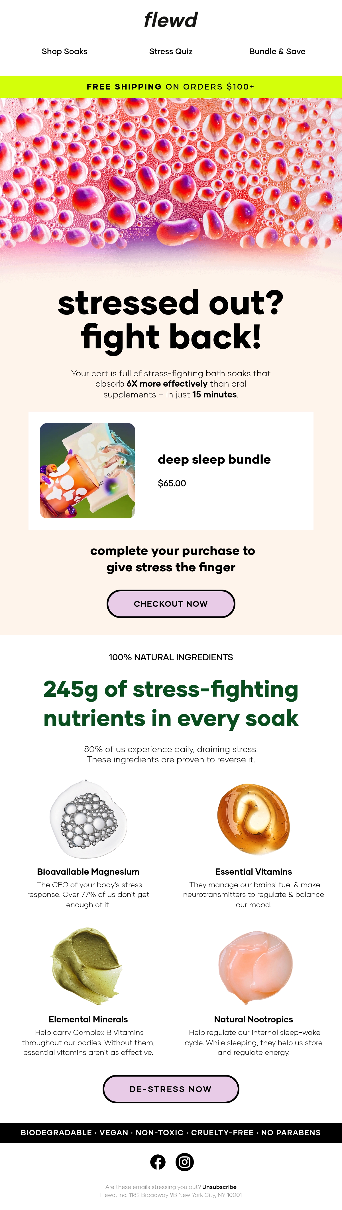 Email Inspiration from Flewd Stresscare Thumbnail Preview