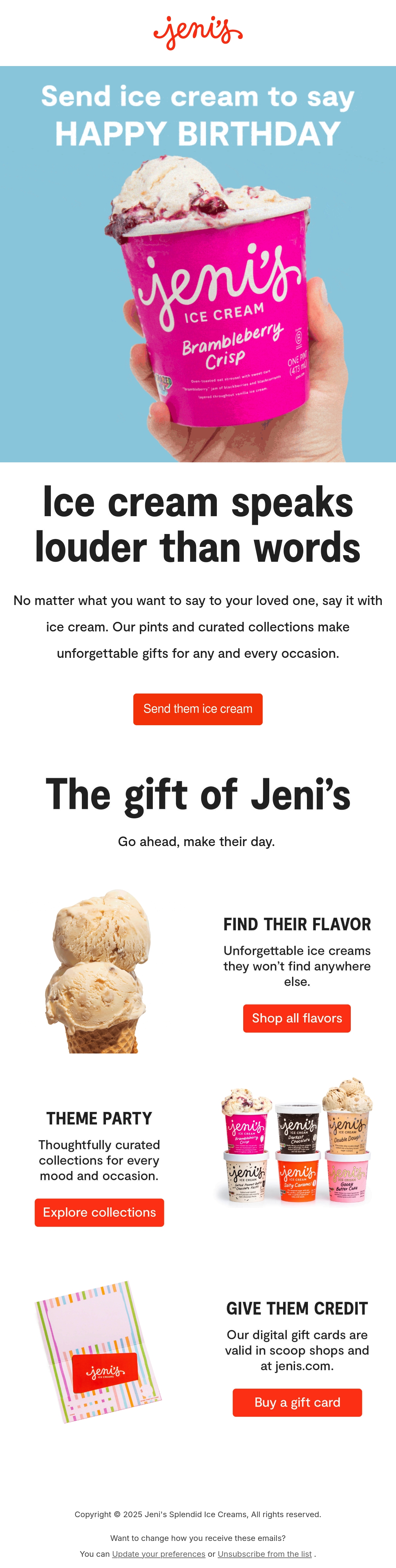 Email Inspiration from Jeni’s Ice Creams Thumbnail Preview