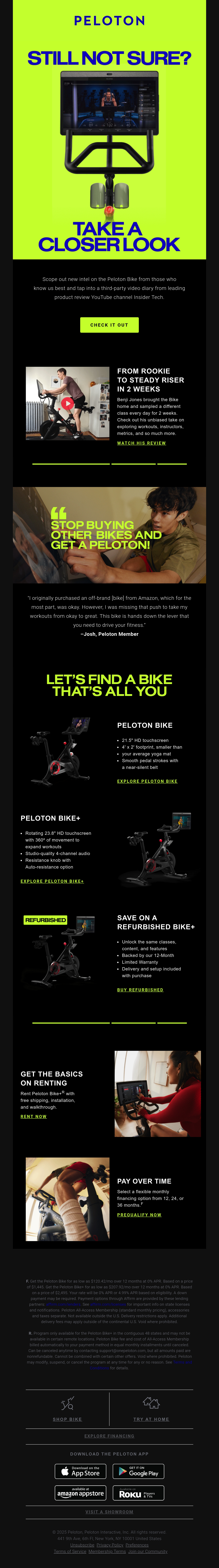 Email Inspiration from Peloton Thumbnail Preview