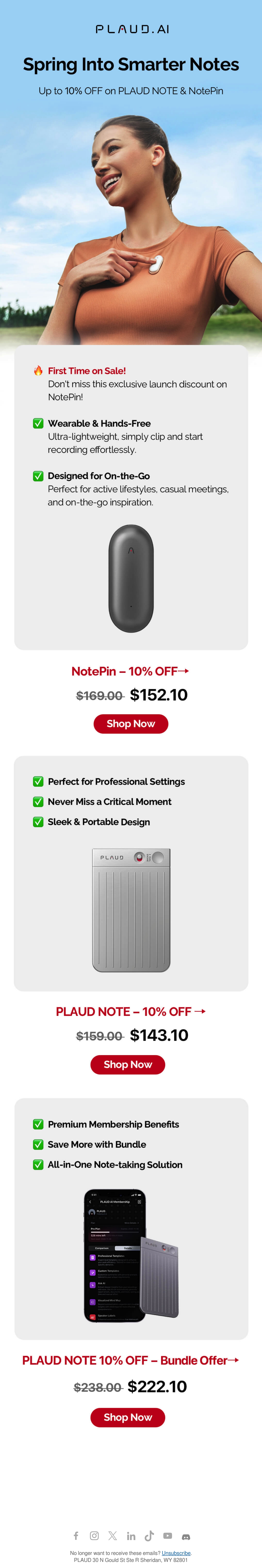 Email Inspiration from PLAUD Thumbnail Preview