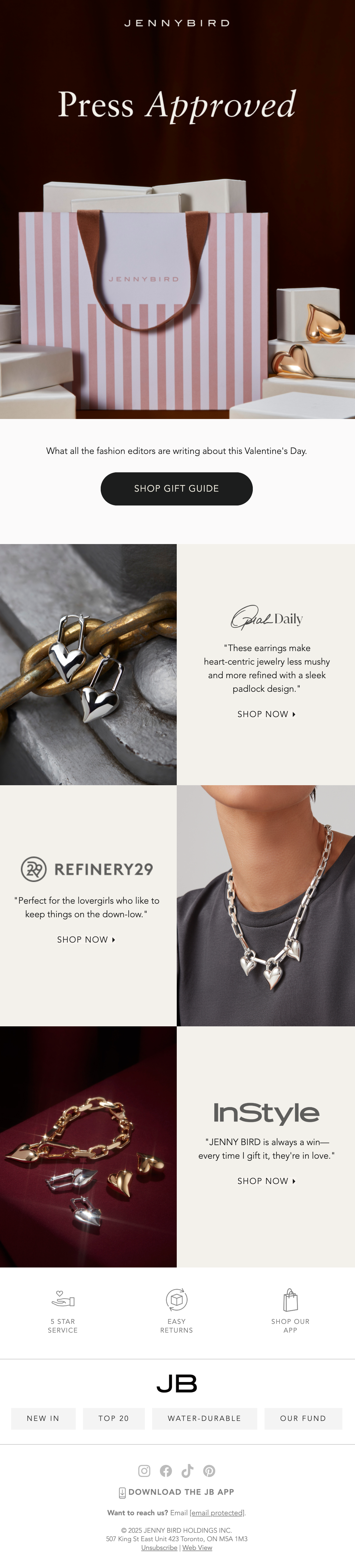 Jenny Bird Email Design Thumbnail Preview