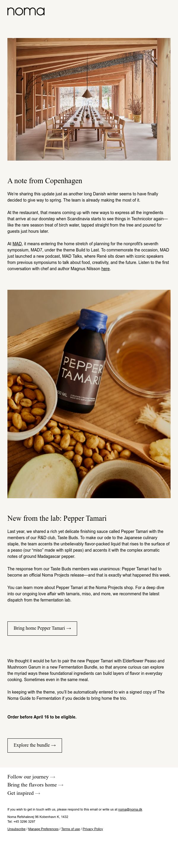 Email Inspiration from Noma Thumbnail Preview