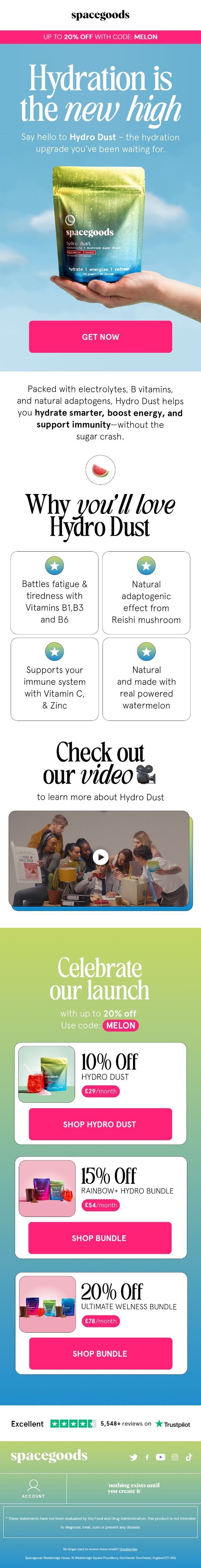 Email Inspiration from Spacegoods Thumbnail Preview