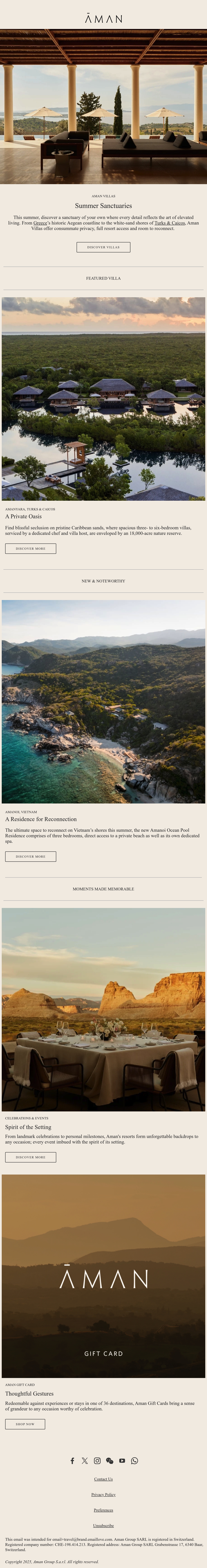 Email Inspiration from AMAN Thumbnail Preview