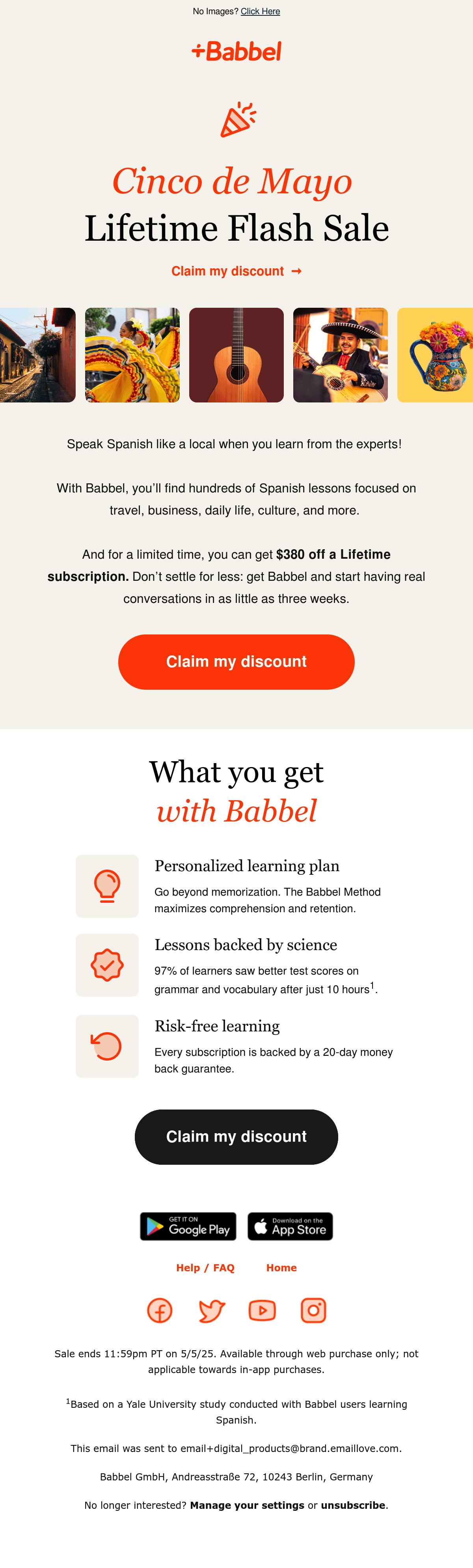 Email Inspiration from Babbel Thumbnail Preview