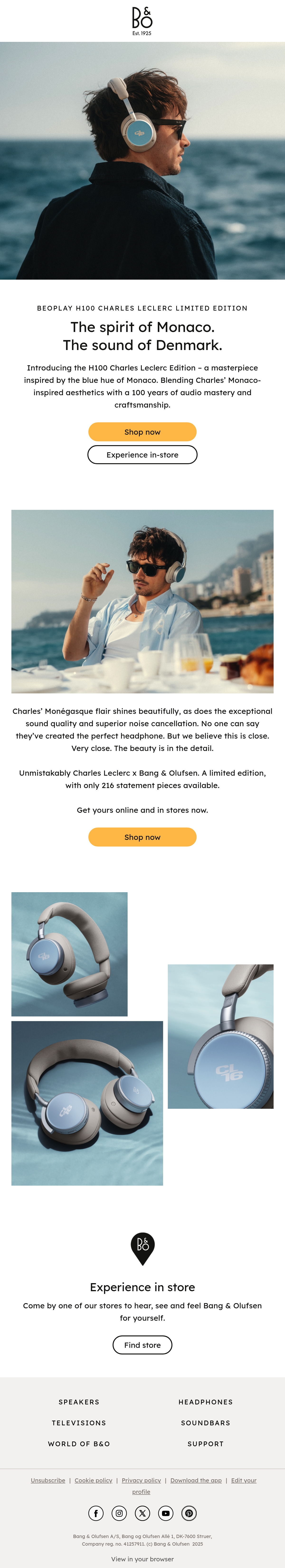 Email Inspiration from Bang & Olufsen Thumbnail Preview