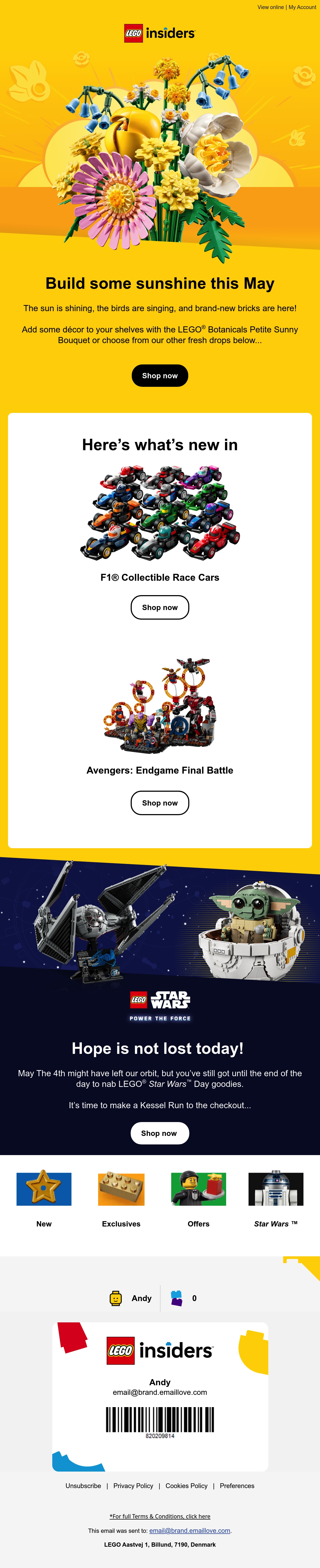 Email Inspiration from LEGO® News Thumbnail Preview