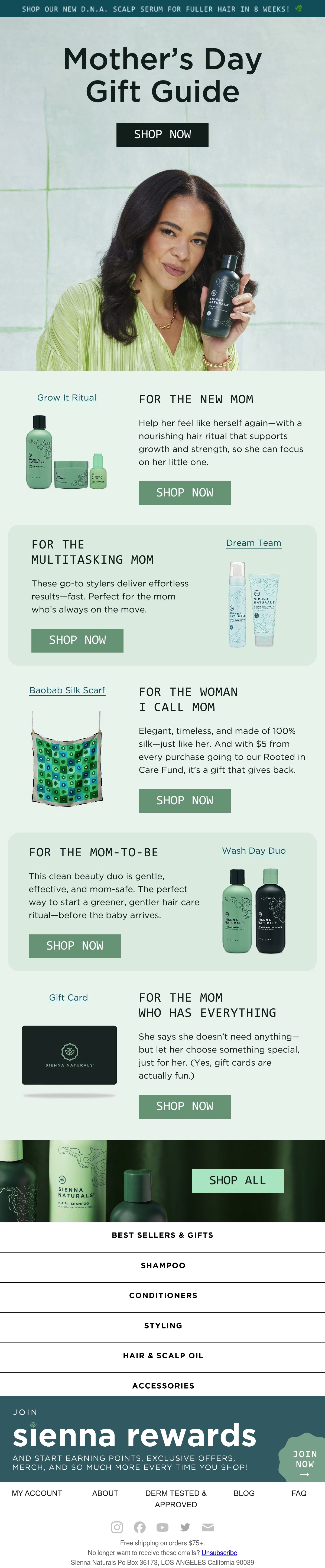 Email Inspiration from Sienna Naturals Thumbnail Preview