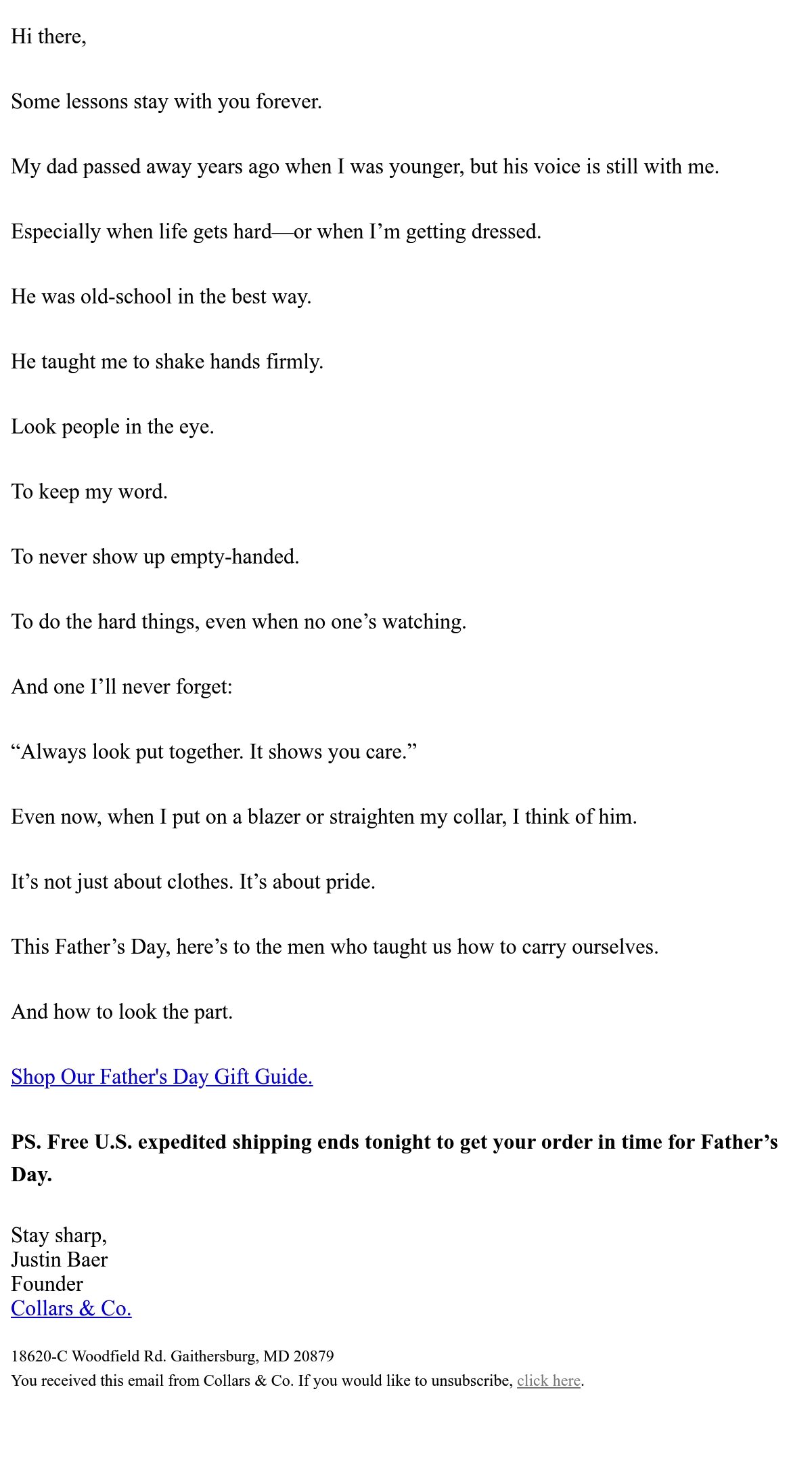 Email Inspiration from Collars & Co. Thumbnail Preview