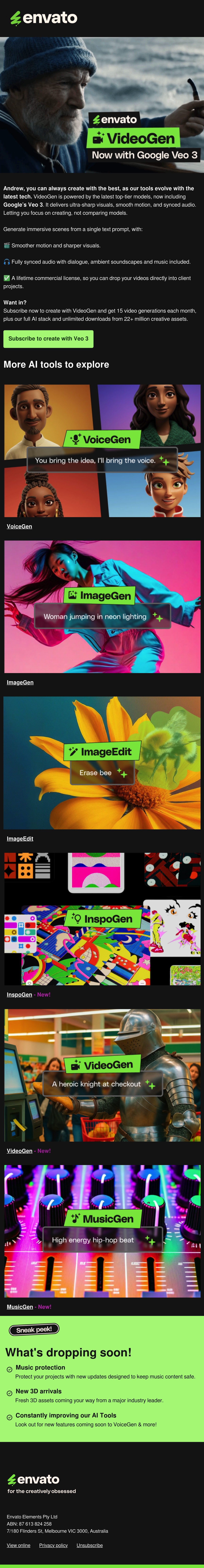 Email Inspiration from Envato Thumbnail Preview