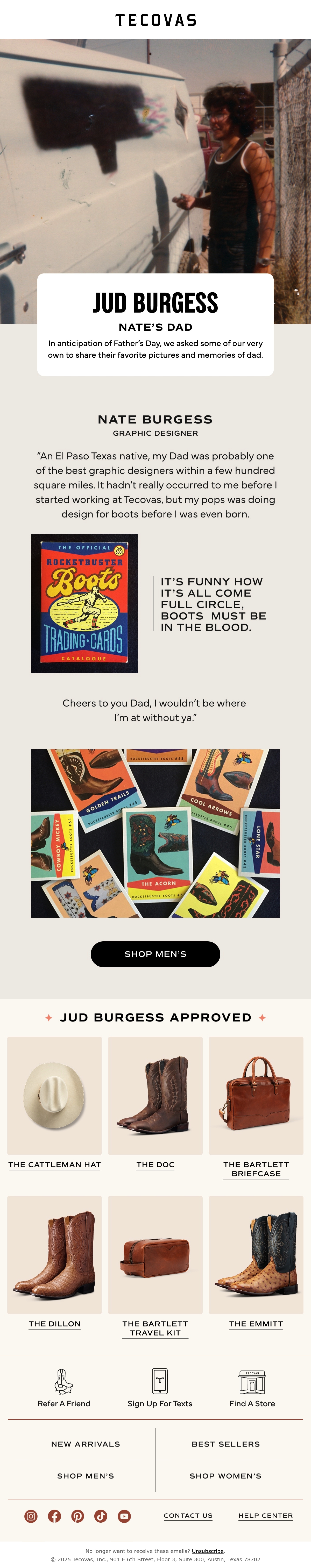 Email Inspiration from Tecovas Thumbnail Preview