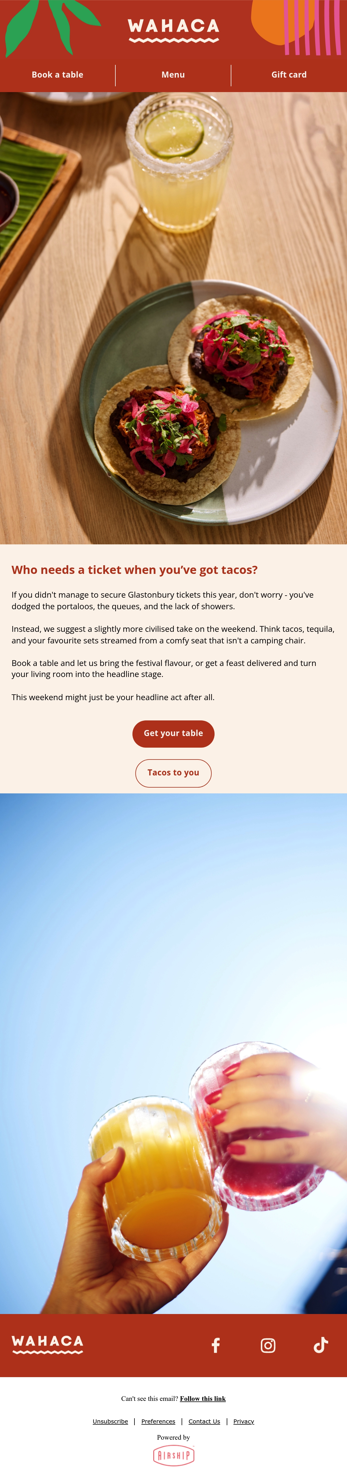 Email Inspiration from Wahaca Thumbnail Preview