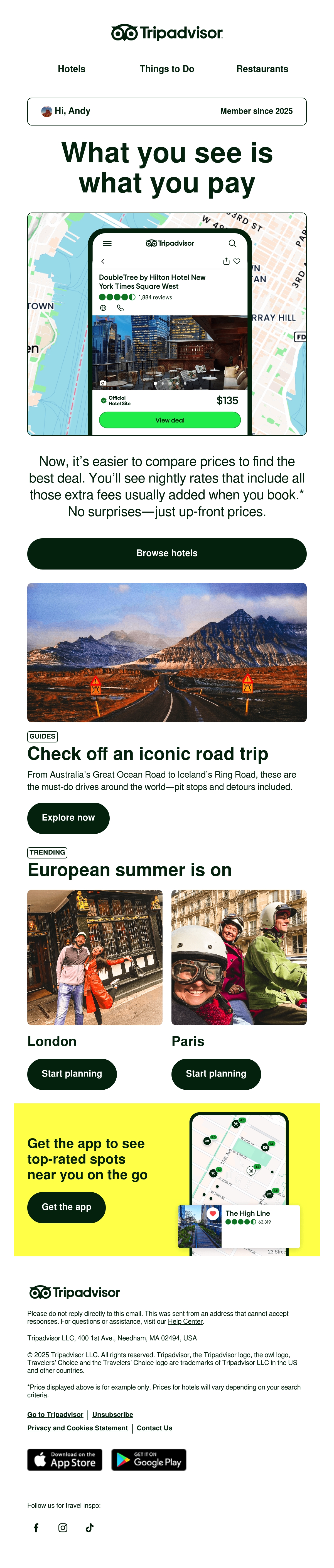 Email Inspiration from Tripadvisor Thumbnail Preview